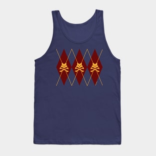 Kitty X-Bones Maroon Tank Top